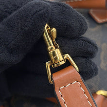 将图像加载到图库查看器中,CELINE Triomphe Heart Handbag Tan198222 PVC Leather