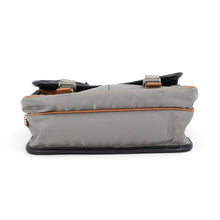 将图像加载到图库查看器中,PRADA Triangle Logo Shoulder Bag Black/Gray/Brown2VD769 Nylon Saffiano LeatherLeather