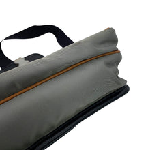 将图像加载到图库查看器中,PRADA Triangle Logo Shoulder Bag Black/Gray/Brown2VD769 Nylon Saffiano LeatherLeather
