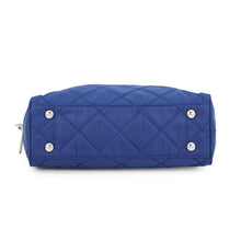 将图像加载到图库查看器中,PRADA Triangle Logo Quilted Shoulder Bag Blue1BB072 Nylon