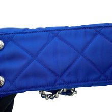 将图像加载到图库查看器中,PRADA Triangle Logo Quilted Shoulder Bag Blue1BB072 Nylon