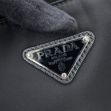 Load image into Gallery viewer, PRADA Re-Nylon Shoulder Bag Black2VH113_2DMH_F0002_V_XOP Nylon Saffiano LeatherLeather