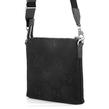 Load image into Gallery viewer, GUCCI jumbo GG messenger bag Black739668 FABRP 1000 Canvas Size Medium