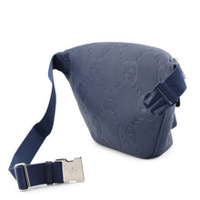 将图像加载到图库查看器中,GUCCI Jumbo GG Embossed Crossbody Bag Blue645093 AABY7 4236 Leather