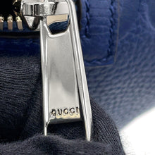 将图像加载到图库查看器中,GUCCI Jumbo GG Embossed Crossbody Bag Blue645093 AABY7 4236 Leather
