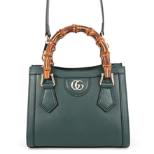 Load image into Gallery viewer, GUCCI Diana 2WAY Handbag Green832936 Leather Bamboo Size Small