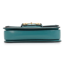 Load image into Gallery viewer, GUCCI Horsebit1955 Shoulder Bag Blue/Turquoise602204 1DBAG 8381 Leather Size Small