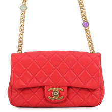 Load image into Gallery viewer, CHANEL Matelasse Bijoux ChainShoulder Bag Coral RedAS2380 Lambskin