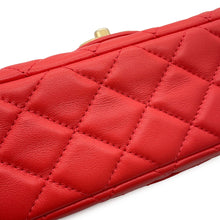 Load image into Gallery viewer, CHANEL Matelasse Bijoux ChainShoulder Bag Coral RedAS2380 Lambskin