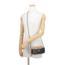 将图像加载到图库查看器中,CHANEL Matelasse ChainShoulder Bag Black/BeigeAP4743 Lambskin suede