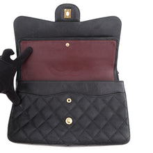 Load image into Gallery viewer, CHANEL Jumbo Matelasse Double Flap Chain Shoulder Bag BlackA58600 Caviar Leather Size 30