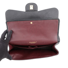 Load image into Gallery viewer, CHANEL Jumbo Matelasse Double Flap Chain Shoulder Bag BlackA58600 Caviar Leather Size 30