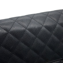 Load image into Gallery viewer, CHANEL Jumbo Matelasse Double Flap Chain Shoulder Bag BlackA58600 Caviar Leather Size 30