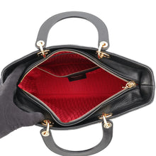 Load image into Gallery viewer, Dior Lady Dior Canage Black Lambskin Size Large