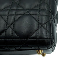 Load image into Gallery viewer, Dior Lady Dior Canage Black Lambskin Size Large