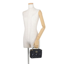 将图像加载到图库查看器中,Dior Caro Box 2WAY Bag BlackS5140UNGX Leather