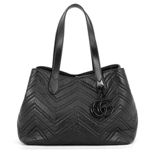 将图像加载到图库查看器中,GUCCI GG Marmont Tote Black855279 Leather Size Medium