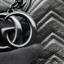 将图像加载到图库查看器中,GUCCI GG Marmont Tote Black855279 Leather Size Medium