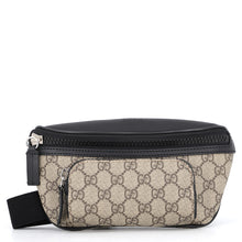 将图像加载到图库查看器中,GUCCI GG Supreme Waist Bag Beige/Black779877 GG SupremeCanvas Leather