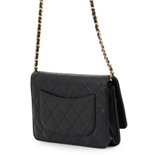 将图像加载到图库查看器中,CHANEL Matelasse Classic Chain Wallet BlackAP0250 Caviar Leather