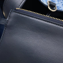 Load image into Gallery viewer, Dior Oblique Jules Bag BlueM2821ODCE_M49E Jacquard Leather Size Medium
