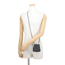 将图像加载到图库查看器中,CHANEL Kiss Lock Matelasse Mini ChainShoulder Bag BlackAP2497 Lambskin