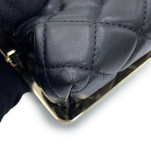 将图像加载到图库查看器中,CHANEL Kiss Lock Matelasse Mini ChainShoulder Bag BlackAP2497 Lambskin