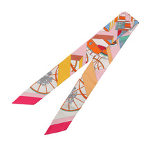 Load image into Gallery viewer, HERMES Twilly Springsspring Rose/Multicolor Silk100%