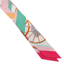Load image into Gallery viewer, HERMES Twilly Springsspring Rose/Multicolor Silk100%