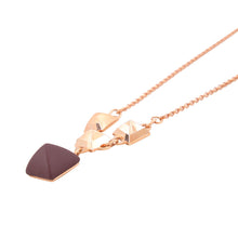 Load image into Gallery viewer, HERMES Disco Fauve Necklace Bordeaux Metal Swift Leather