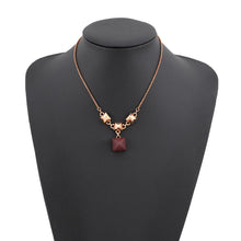 Load image into Gallery viewer, HERMES Disco Fauve Necklace Bordeaux Metal Swift Leather