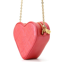 Load image into Gallery viewer, LOUIS VUITTON Heart on ChainBag RedM80837 Monogram