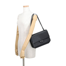 Load image into Gallery viewer, CHANEL 2.55 W-Flap Chain Shoulder BlackA37586 Aged Calf Leather