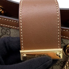 Load image into Gallery viewer, GUCCI GG Supreme Padlock ChainShoulder Bag Beige/Brown498156 PVC Leather