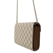 将图像加载到图库查看器中,GUCCI Dionysus Chain Wallet Beige401231 GG Supreme