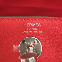 将图像加载到图库查看器中,HERMES Lindy Rouge Coeur Swift Leather Size Mini