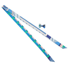 Load image into Gallery viewer, HERMES Twillon with ribbon Blue/Green/White Silk100%