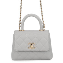 Load image into Gallery viewer, CHANEL Coco handle Light GrayAP4244-B05061-U1117 Caviar Leather Size Mini mini