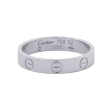 将图像加载到图库查看器中,CARTIER LOVE Ring Small Model Size Small/52/#12B4085152/B4085100 18K White Gold