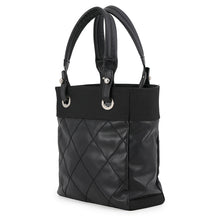 Load image into Gallery viewer, CHANEL Paris-Biarritz Tote Bag BlackA34208 PVC Coated Canvas Leather Size PM