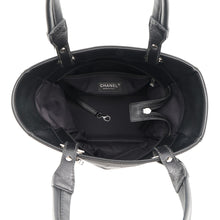 Load image into Gallery viewer, CHANEL Paris-Biarritz Tote Bag BlackA34208 PVC Coated Canvas Leather Size PM