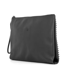 将图像加载到图库查看器中,Christian Louboutin Clutch Bag KALOUPOUCH Spike Studded Black1195035 Leather