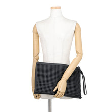 将图像加载到图库查看器中,Christian Louboutin Clutch Bag KALOUPOUCH Spike Studded Black1195035 Leather