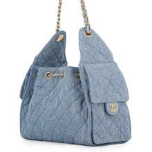 Load image into Gallery viewer, CHANEL CHANEL25 ChainShoulder Bag BlueAS5293-B24748-U9397 Washed Denim Size Small