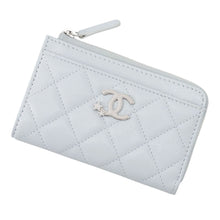 Load image into Gallery viewer, CHANEL Matelasse Star Fragment Case Light BlueAP3732-B21489-U2367 Caviar Leather/Rhinestone