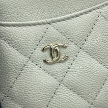 将图像加载到图库查看器中,CHANEL Matelasse Classic Zip Coin Purse Light GreenAP2061 Caviar Leather