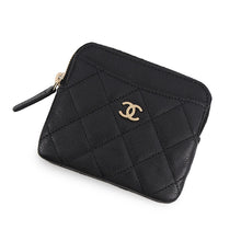 将图像加载到图库查看器中,CHANEL Matelasse Zip coin purse BlackAP2061 Caviar Leather