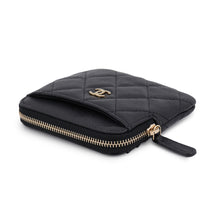将图像加载到图库查看器中,CHANEL Matelasse Zip coin purse BlackAP2061 Caviar Leather