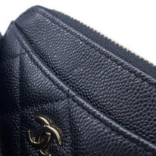 将图像加载到图库查看器中,CHANEL Matelasse Zip coin purse BlackAP2061 Caviar Leather