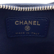 Load image into Gallery viewer, CHANEL Matelasse Zip coin purse NavyAP2061 Caviar Leather